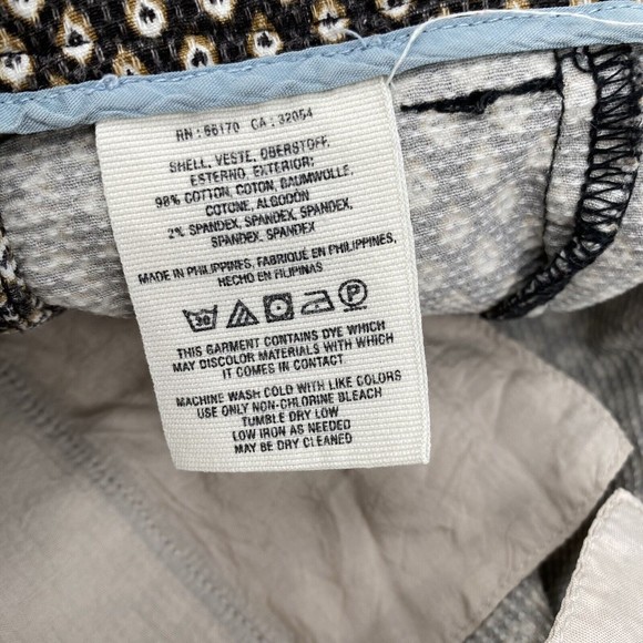 Anthropologie Women's Shorts Cartonnier Brown Print Button Side 4" Casual 4 S - Picture 6 of 6